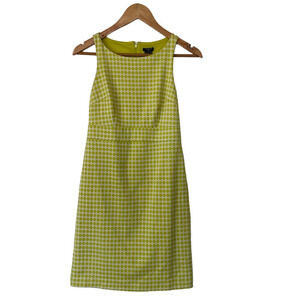 Ann Taylor Petite Green and White Printed Sheath Dress • Size XXSP 🗣